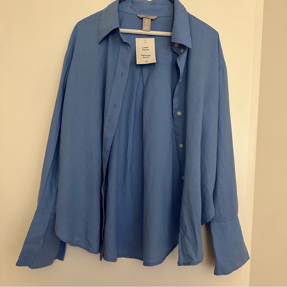 h&m linen shirt